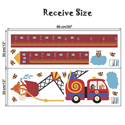 Състав за стенен декор с Графиката на растежа на детето, Стикер за детска стая, Измерване на височина, Стенен декор