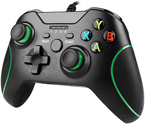 Жичен контролер за Xbox One, YAEYE Кабелна гейм контролер за Xbox One USB Геймпад Джойстик Контролер с двойна