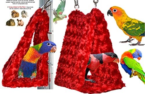 Уютна шатра Avianweb Ruby Red Parrot Hideaway за папагали-николай, на папагали-мълчаливо, Опръстенени папагали