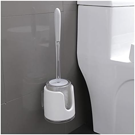 Четка за тоалетна и Притежателя на Държач за тоалетна четка Домакински Стенни четка за почистване на Тоалетната чиния