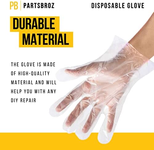 Пластмасови Безопасни Еднократна Ръкавица за ремонт PartsBroz | 1 бр. | Един размер | Модел PB-29