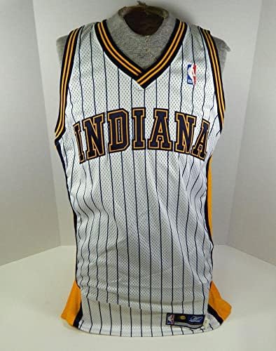 2001-02 Индиана Пейсърс, Издадено от бяла Риза с формуляр за игри 42 DP31864 - Използвана игра в НБА