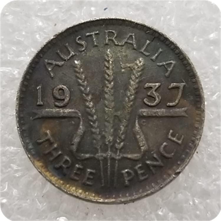 Старинни Занаяти Австралия 1937-C Сребърен долар