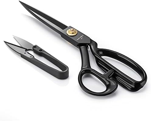 Портновские ножици Astrophos (8 инча, Черни) - Портновские ножици за шиене на тъкани - Портновские ножица за