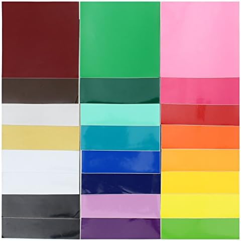 Лъскав винил ORACAL 651 - 24 опаковката на най-добрите цветове - Листа с размери 12 x 12 см