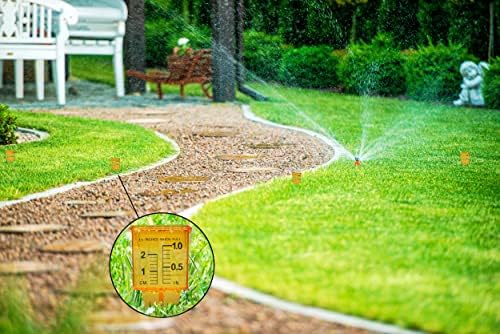 Дождемер Hatsbi Разбрызгиватель (12 бр.) за двор и градина Инструмент за измерване на вода Широка Уста
