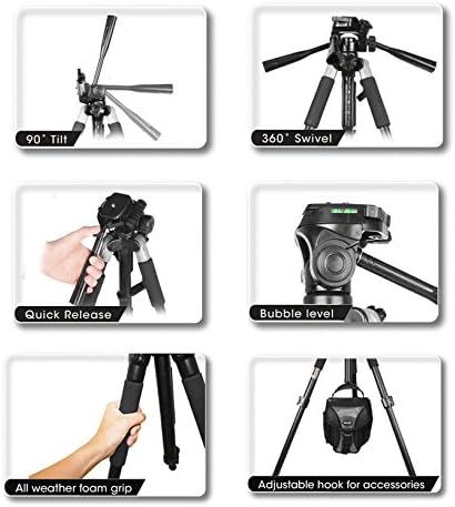 58 ММ HD 2.2 X Телеобектив и 0.43 X Широкоъгълен + Аксесоари за фотография Xpix Platinum и Пътна чанта за Canon Rebel