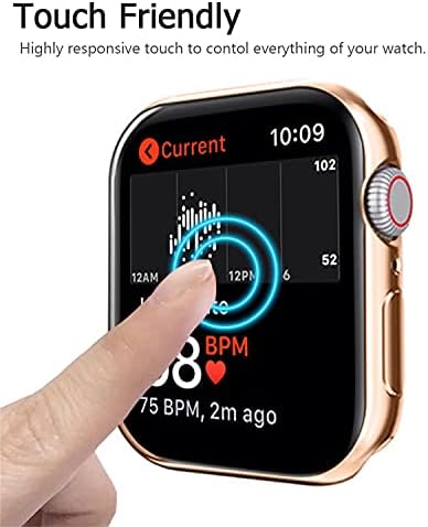 Калъф PROATL 360 Градуса за Apple Watch Серия SE/6/5/4/3/2/1 Защитно фолио за екрана 38 мм 42 мм 40 мм 44 мм [2]
