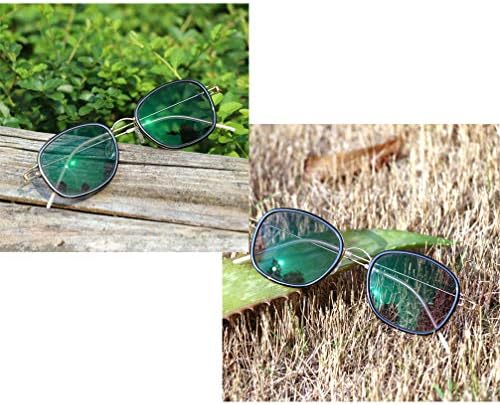 RXBFD Фотохромичните Очила за четене, Ретро Метална Дограма с пълна рамки, Удобни Слънчеви очила с защита от Uv,