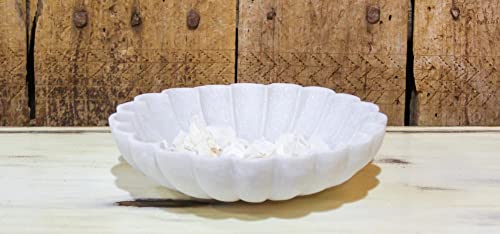 Мраморна Декоративна Купа от ръчно изработени Мраморни Купа с Ромолящи, Бялата Мраморна Декорация на Купата,