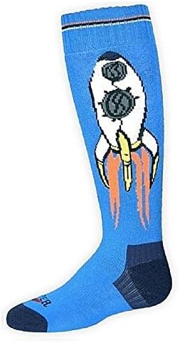 Чорапи на средния обем на Hot Chillys Boy ' s Launch за момчета