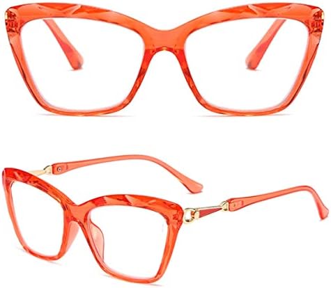 Очила за четене ZUKKY Cat Eye, Блокиране на Синя Светлина, Дизайнерски Ридеры с Гъвкави кутия пролетта Панти, Големи Очила AM39