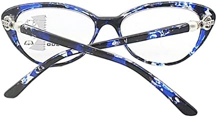 ZUKKY Прогресивно Многофокусные Очила за четене за Жени, Блокиране на Синя Светлина, Реколта Очила Котешко око, Синята Голяма