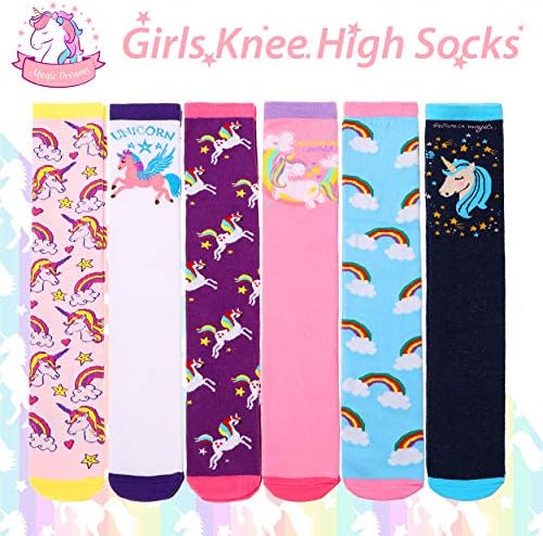 ANTSANG/ Детски Чорапогащи до коляното за момичета, Забавни Луди Глупави Дълги Обувки, Подаръци Сладки Високи Чорапи с Животни