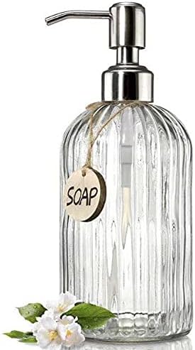 Бутилка-опаковка за сапун Tenbroman, 2 опаковки, Стъклена Опаковка за Сапун за ръце, Шампоан, Лосион в Скандинавски стил