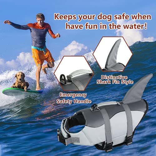 Спасителни жилетки за кучета - Преносими Жилетки за къпане на кучета, Регулируеми Плаващи Жилетки за кучета със