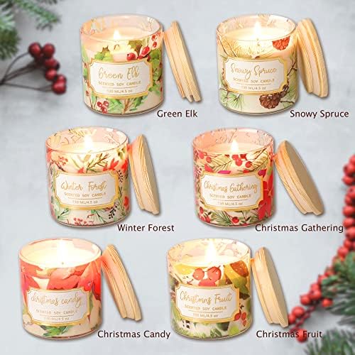 Ароматни Свещи Petristrike, Подаръчен Комплект Ароматерапевтических Ароматни Свещи, Ароматна Свещ в Буркан за Коледни Домашни