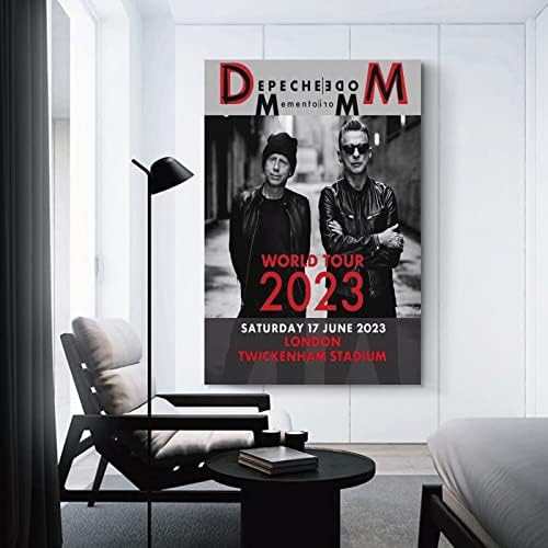 ХАБРУР Depeche Mode 2023 Платно Плакат Стенни Декоративни Художествена Живопис Украса на Хола Спални Подарък