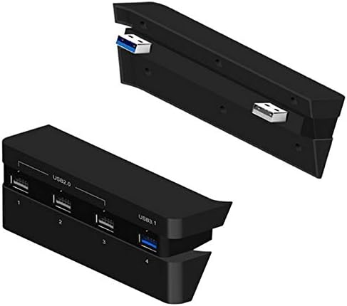 iFCOW USB Хъб 4-Портов Адаптер USB 2.0 3.1 Хъб за игрова конзола Slim PS4