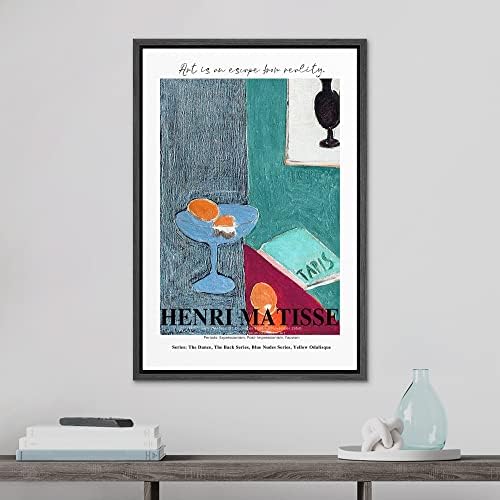 SIGNLEADER Печат върху Платно в Рамка с Конзола за Изкуството на Матис Натюрморт с Лимони Илюстрации Експресионизъм
