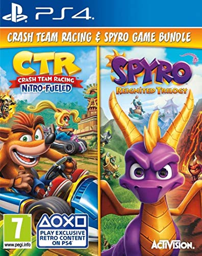Crash Team Racing: Nitro, Подхранвана & Spyro: Reignited Trilogy (комплект) (PS4)