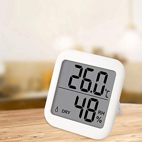 KLHHG Голям LCD Термометър-Влагомер за стая, Сензор за Влажност ℃/℉ с Магнит и за монтиране на стена