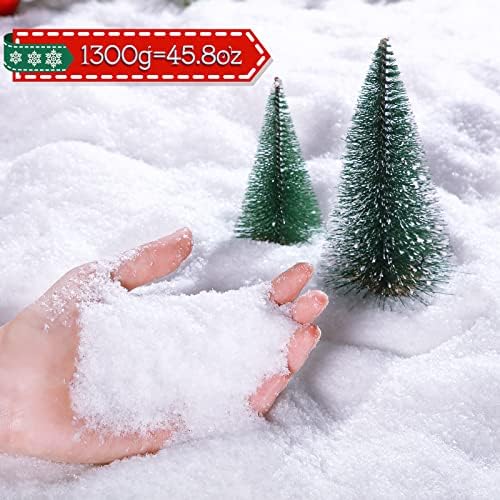 Kasyat Коледни Искрящи Снежинки, Изкуствена Украса от Снежинки, Изкуствени Люспи, Изкуствен Сняг на Прах, Пълнител