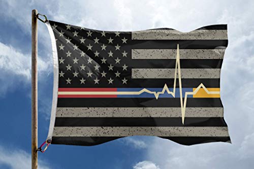 Банер с флага на сащ EMS размер 3x5 фута: Банер от 100 полиестер, месингови втулки и здрав платно заглавие, за употреба
