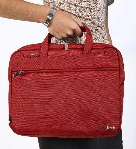Калъф / чанта за таблет Navitech Red, който е Съвместим с графичен таблета за рисуване Simbans PicassoTab Android - 10 Инча