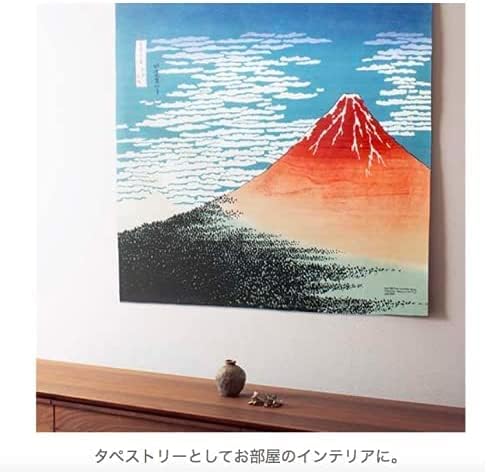 Амбалажна плат Tomerry FUROSHIKI японски дизайн УКИЕ-Ъ 26,8x26,8 Произведено в Япония (Бог на Вятъра и Гръмотевиците)