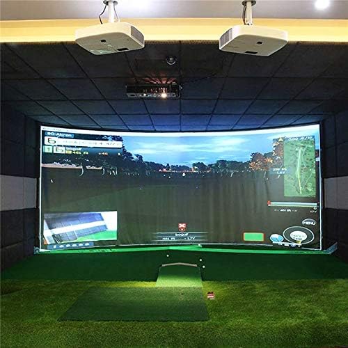 KJHD ZYZMH 300x200CM Симулатор на топка за голф в Шок Дисплей Прожекционен Екран Вътрешен Материал От Бял Плат