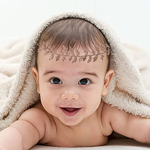 Lurrose, комплект от 6 теми, детска лейси лента за коса, детска превръзка на главата, декоративни ленти за коса, подпори