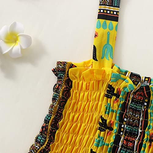 MODNTOGA / Бебешка Рокля в африканския стил За малки Момичета, Дашики, Облекло в Анкара, Рокля Без Ръкави на