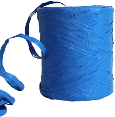 Лентата от лико - Синята рафия - Натурална лентата от лико - Материали за опаковане на подаръци - Амбалажна рафия - Цвят на