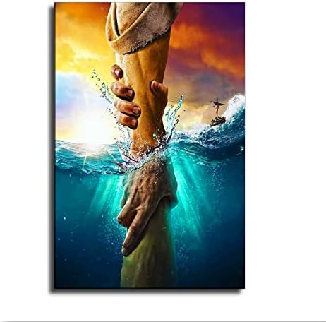 Картини с Исус в стената Религиозни, Не бой се, Само Вярвай, Дай Ми Своята ръка Плакат Бог Исус Картина на Платно