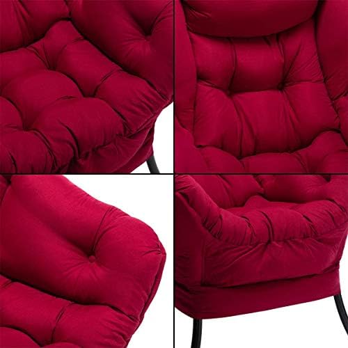 Съвременно фотьойл за релакс от Памучен плат AcozyHom, Модерно кресло за отдих, с акцент, Разтегателен диван и фотьойл