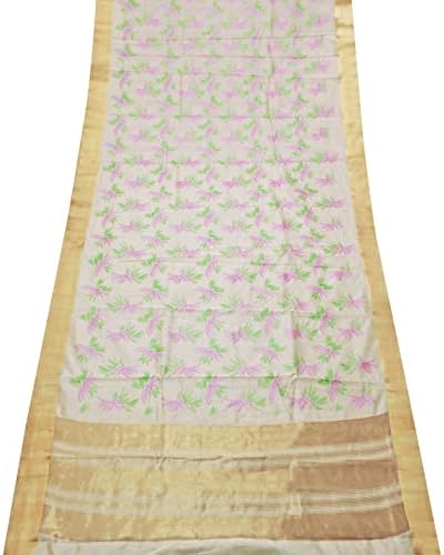 Традиционното сари от женски индийски памук, полиестер и коприна Peegli Saree