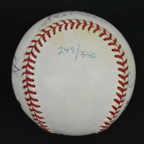 Ханк Аарон Уили Мейс 3000 Хит 500 Хоумран Подписа Договор с JSA по бейзбол - Бейзболни топки с автографи