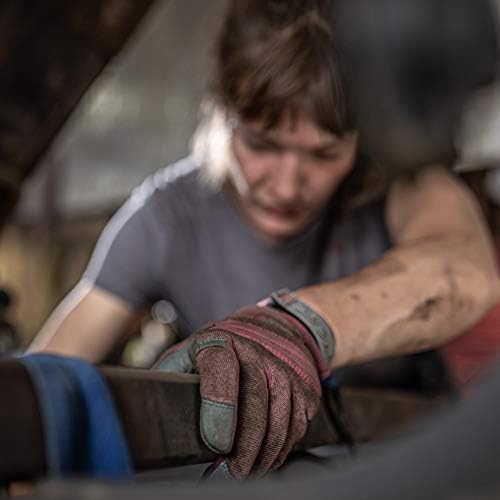 Дамски, работни Ръкавици Wells Lamont womens, Червени, Средният размер САЩ