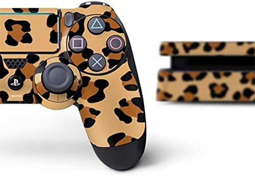 Игри кожата Skinit Decal, Съвместим с PS4 Тънък Пакет - Официално Лицензиран Оригинален дизайн с леопардовыми петна
