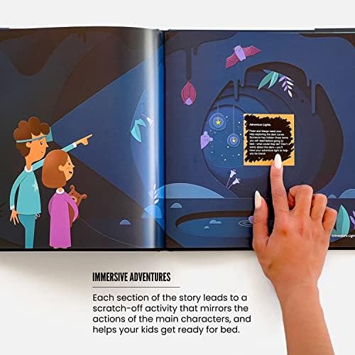 Приключенски челлендж Приключение преди лягане включва в себе си 12 вълнуващи задачи преди лягане, книга на приказките