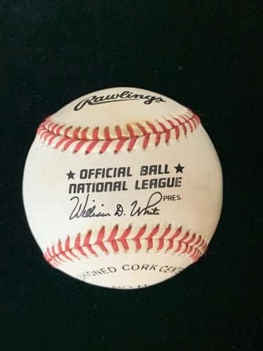 Рой Sivers Browns / Сенатори ПОДПИСАХА Официален Бейзболен Топката NL W. White с голограммой - Бейзболни топки с автографи