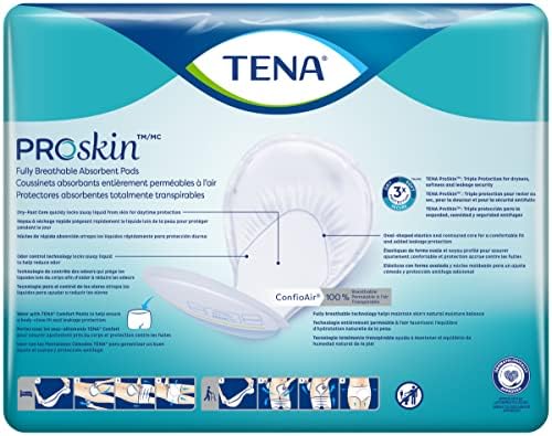 Обикновените лопатки TENA Ден за възрастни Унисекс при инконтиненция на урината, 24 инча, 46 броя, 2 опаковки, общо 92