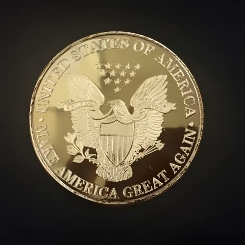 45-ия Президент на САЩ Тръмп Цвят Боя Възпоменателна Монета Златни Монети, Сребърни монети Challenge Монети,