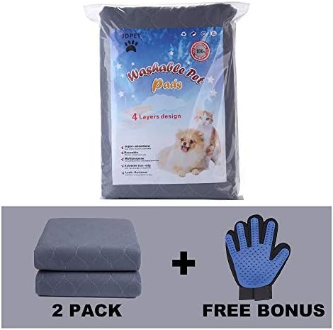JdPet Миещи Тампони за Кучешки + Безплатни Ръкавици за грижа - за Многократна употреба Подложки за малки Кученца,