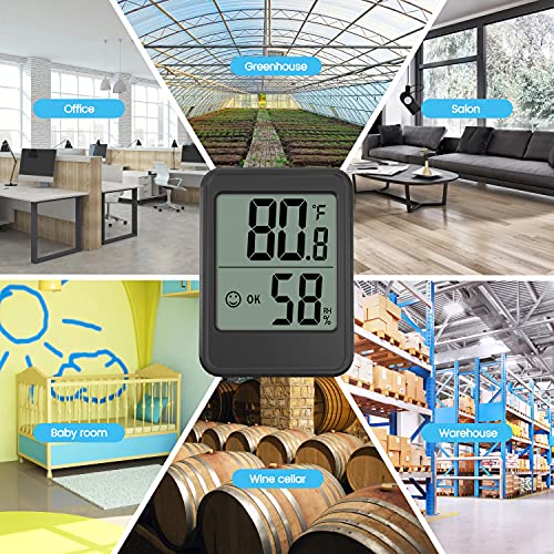 Дигитален Термометър Tinia, Сензор за Влажност на въздуха, Мини-Влагомер за помещения с контролирана температура