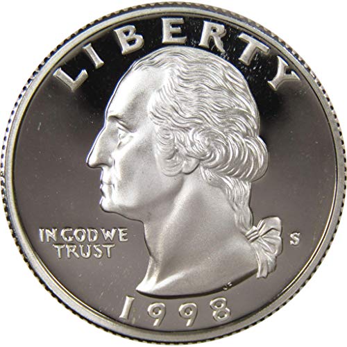 1998 Година, Вашингтонския квартал, Селективни Монета на САЩ, Деноминирани 25 цента, са подбрани
