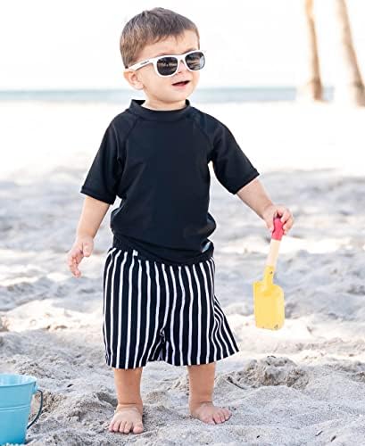 Детски слънчеви очила RuffleButts с ударопрочными поликарбонатными лещи със защита от UVA / UVB лъчи и гъвкави рамки, не