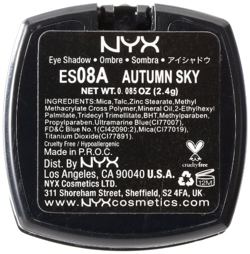 Сенки NYX Professional Makeup Single, есен небето, 2,5 грама