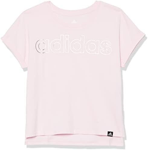 Тениска с графичен дизайн за момичета адидас с Къс ръкав